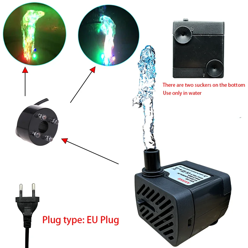 Vacuum Chamber Kit With Pump - 220V 3W miniature silent Submersible Pump