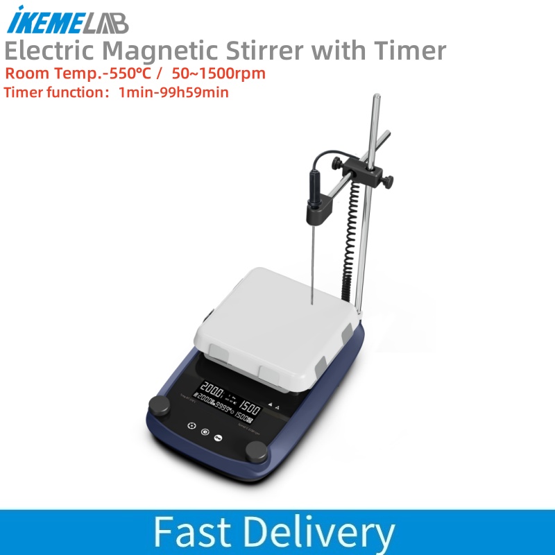 Lab Magnetic Stirrer Hot Plate - IKEME LCD Digital Display Magnetic Stirrer