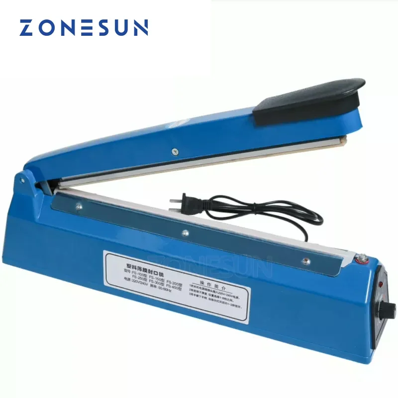 ZONESUN ZS-FS200 Hand Impulse  - огляд і ціна Plastic Bag Impulse Heat Sealer