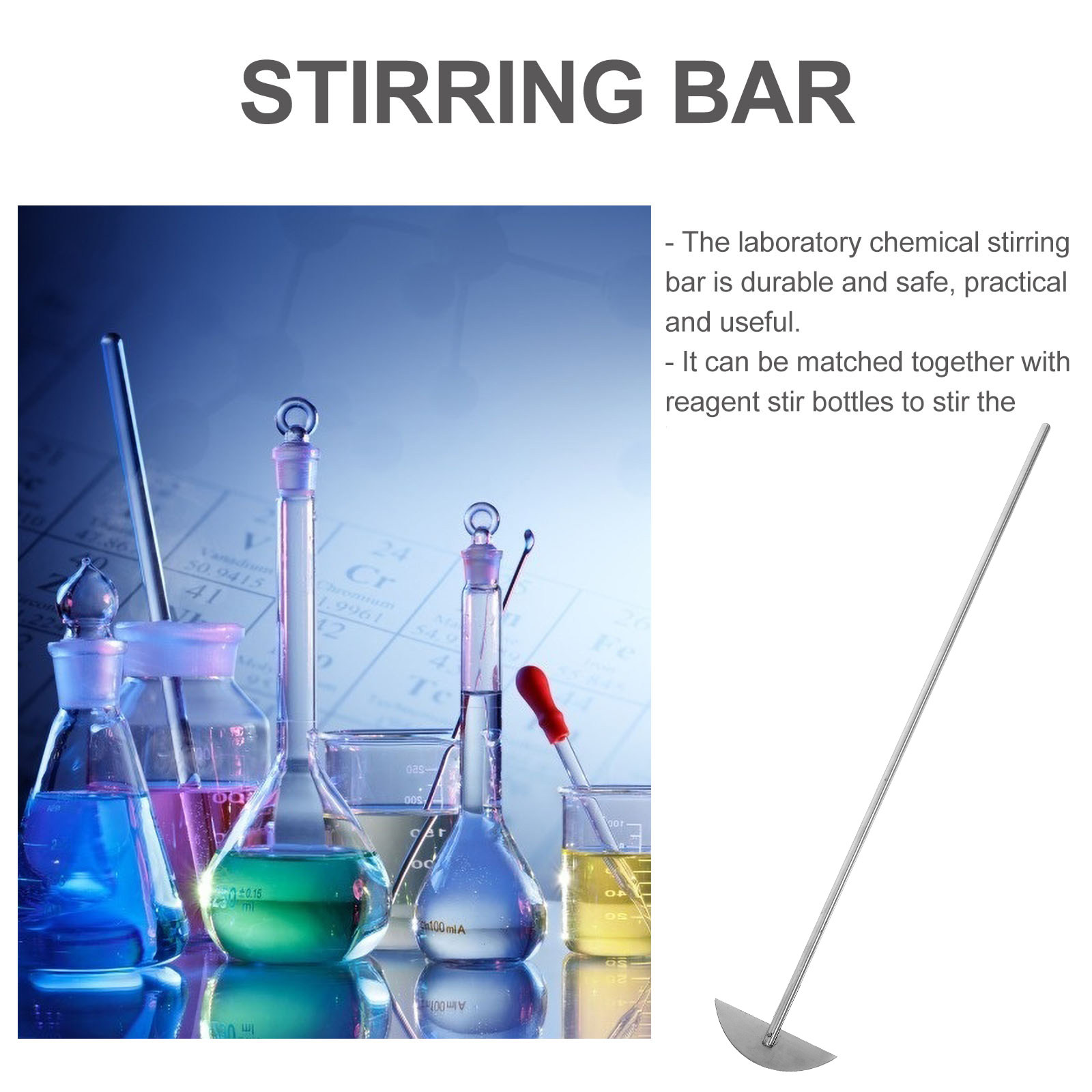 1Pcs Stainless Steel Stirring  - огляд і ціна Lab Equipment