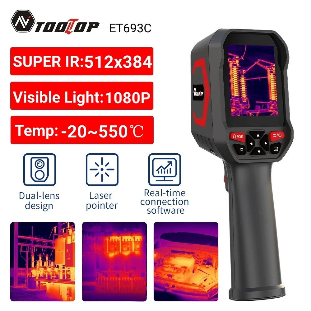 TOOLTOP ET693C Super IR 512x38 - огляд і ціна Thermal Imaging Camera Pcb Repair