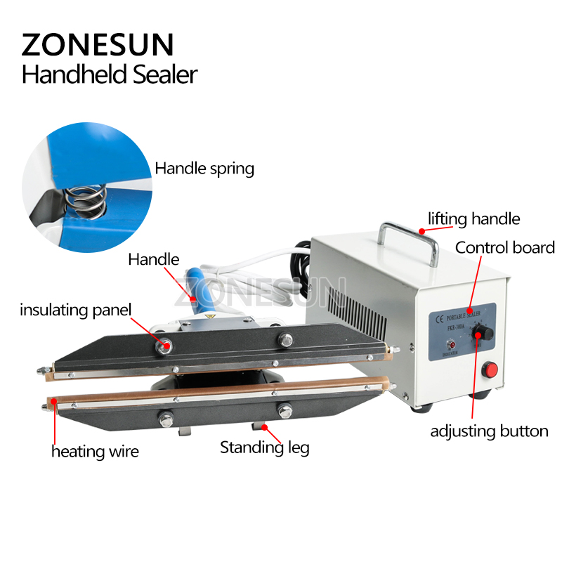 ZONESUN 400mm Direct-heat Plie - огляд і ціна Plastic Bag Impulse Heat Sealer