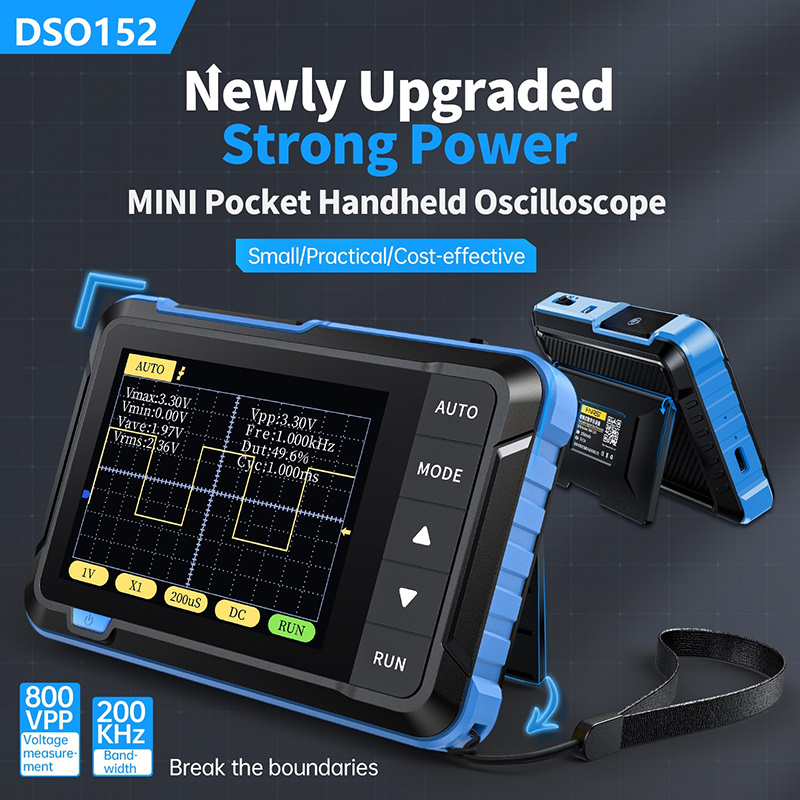 FNIRSI DSO152 Mini Handheld Di - огляд і ціна Fnirsi Digital Oscilloscope Handheld