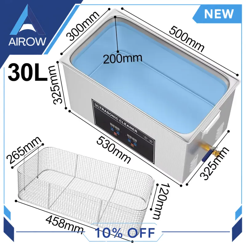 for 600W 30L Ultrasonic Cleane - огляд і ціна Ultrasonic Cleaner 30L Industrial