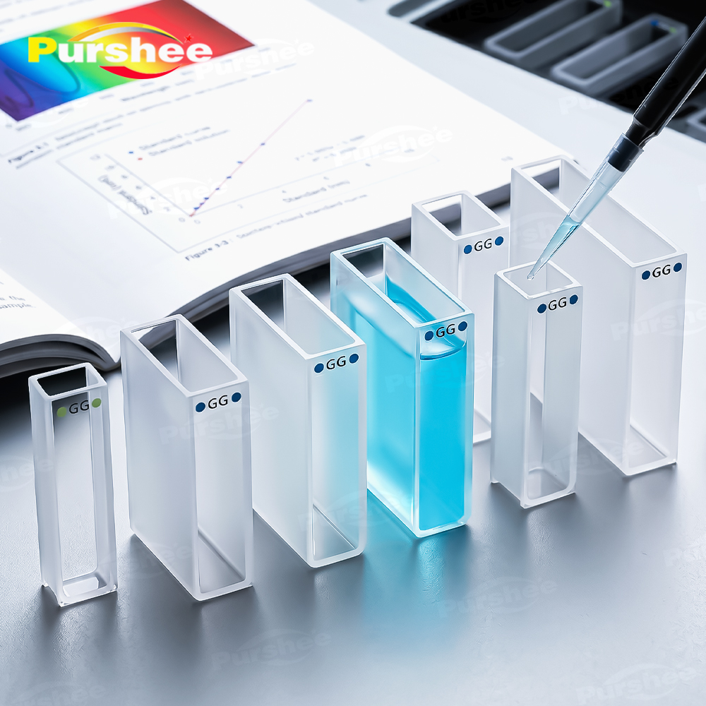 4 PCS Glass Cuvettes Cells 1/2 - огляд і ціна Lab Equipment