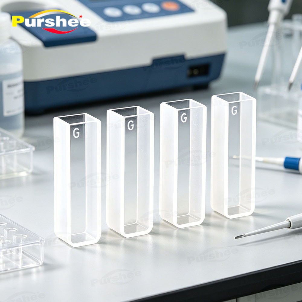 4 PCS Glass Cuvettes Cells 1/2 - огляд і ціна Lab Equipment