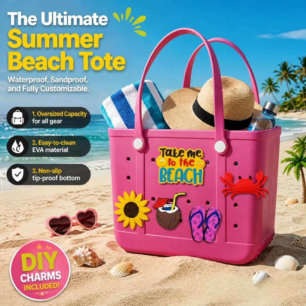 Ladies Oversized Rubber Beach  - огляд і ціна Packaging