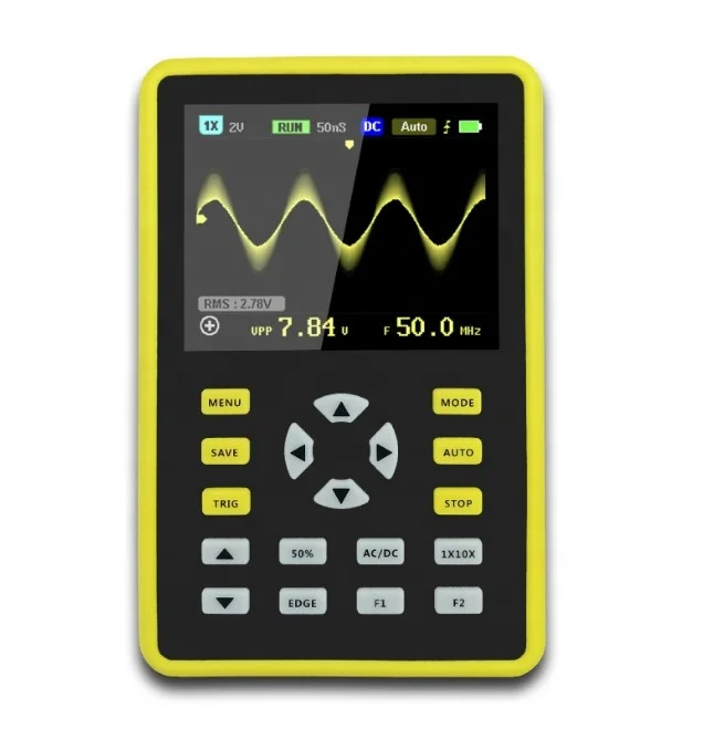 100MHz Bandwidth 500MS Samplin - огляд і ціна Fnirsi Digital Oscilloscope Handheld
