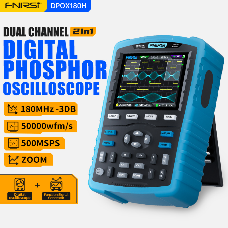 FNIRSI DPOX180H Handheld Phosp - огляд і ціна Fnirsi Digital Oscilloscope Handheld