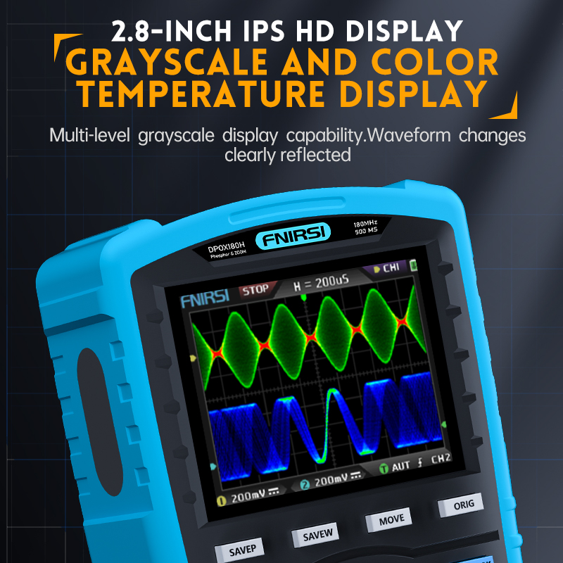 FNIRSI DPOX180H Handheld Phosp - огляд і ціна Fnirsi Digital Oscilloscope Handheld