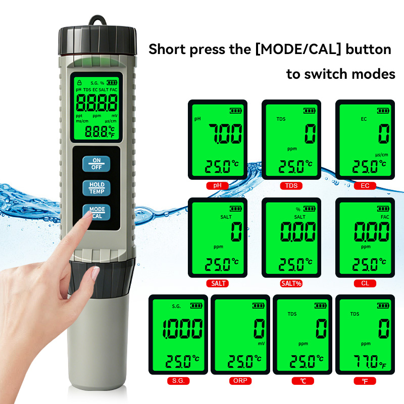 MF-X81 Portable Multi Water Qu - огляд і ціна Ph Meter Digital Water Tester