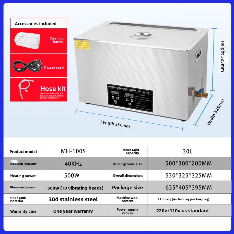 30L High Power Commercial Ultr - огляд і ціна Ultrasonic Cleaner 30L Industrial